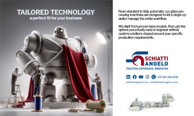 Tailored Technology: macchine su misura per il vetro